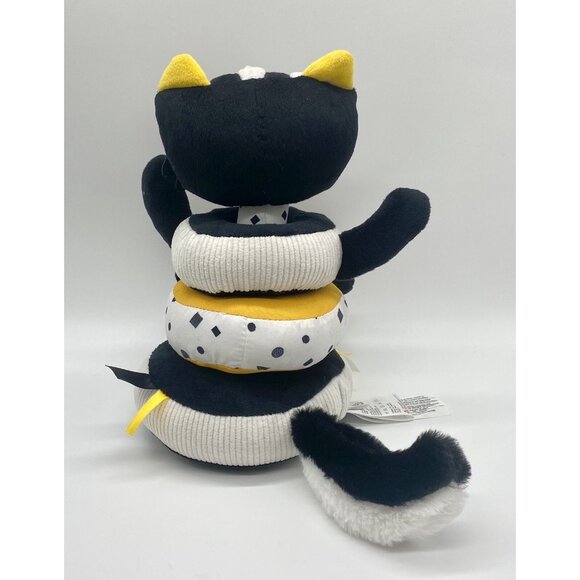 Coco Village Tuxedo Cat Plush Stacking STEM learning Stacker Toy Black White - Picture 4 of 6